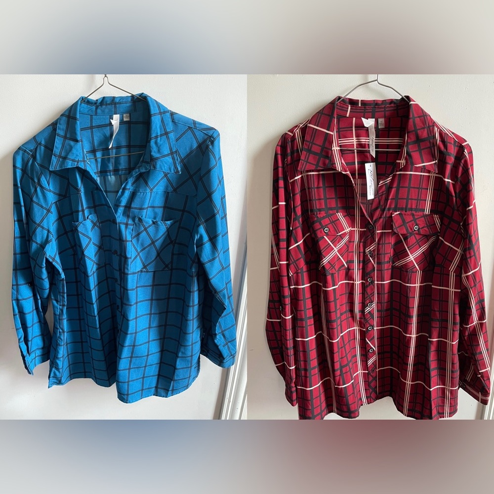 Bundle deal: One EUC & NWT.  2 NY Collection button up shirts.
